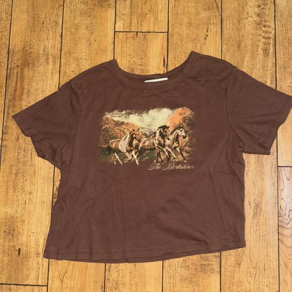 Girl Dangerous Graphic T-Shirt Brown XL 18x17 - Picture 1 of 3